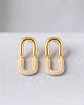 Aretes Eslabón Dual - Miniatura 1