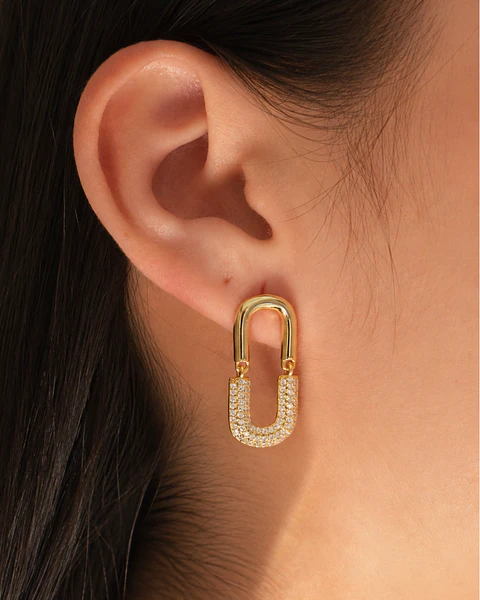 Aretes Eslabón Dual