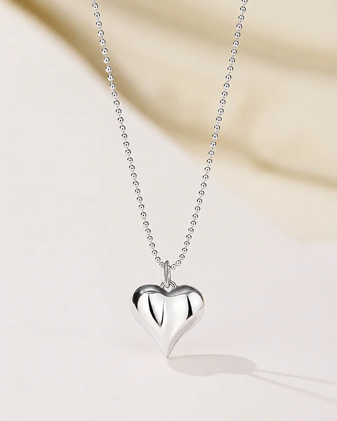 Collar Corazón Espejo