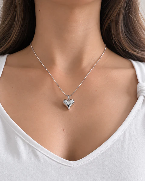 Collar Corazón Espejo