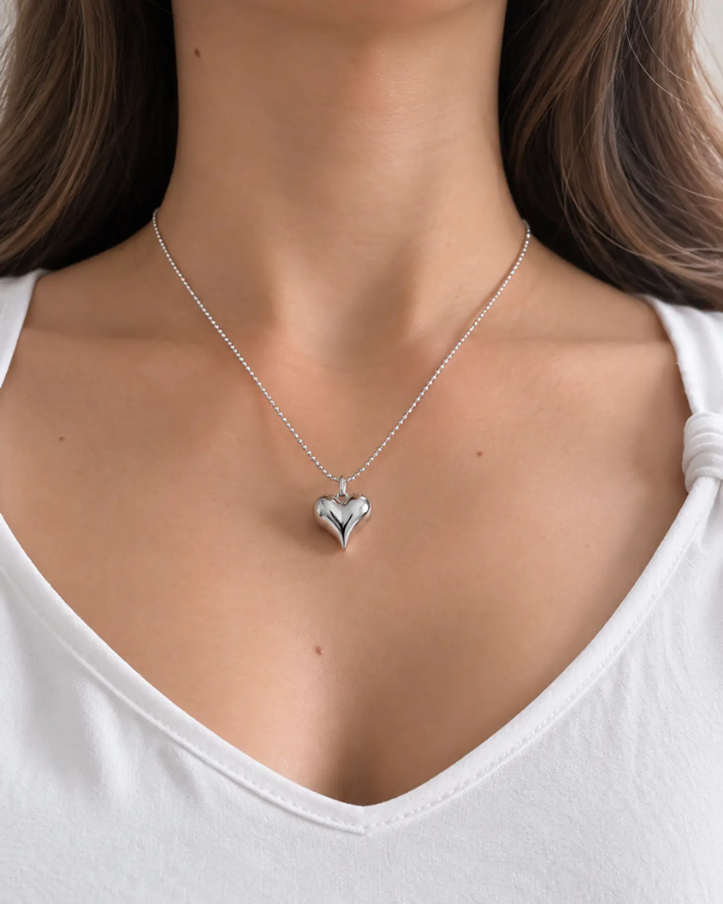 Collar Corazón Espejo 1