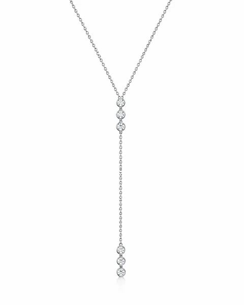 Collar Lariat de Circonitas