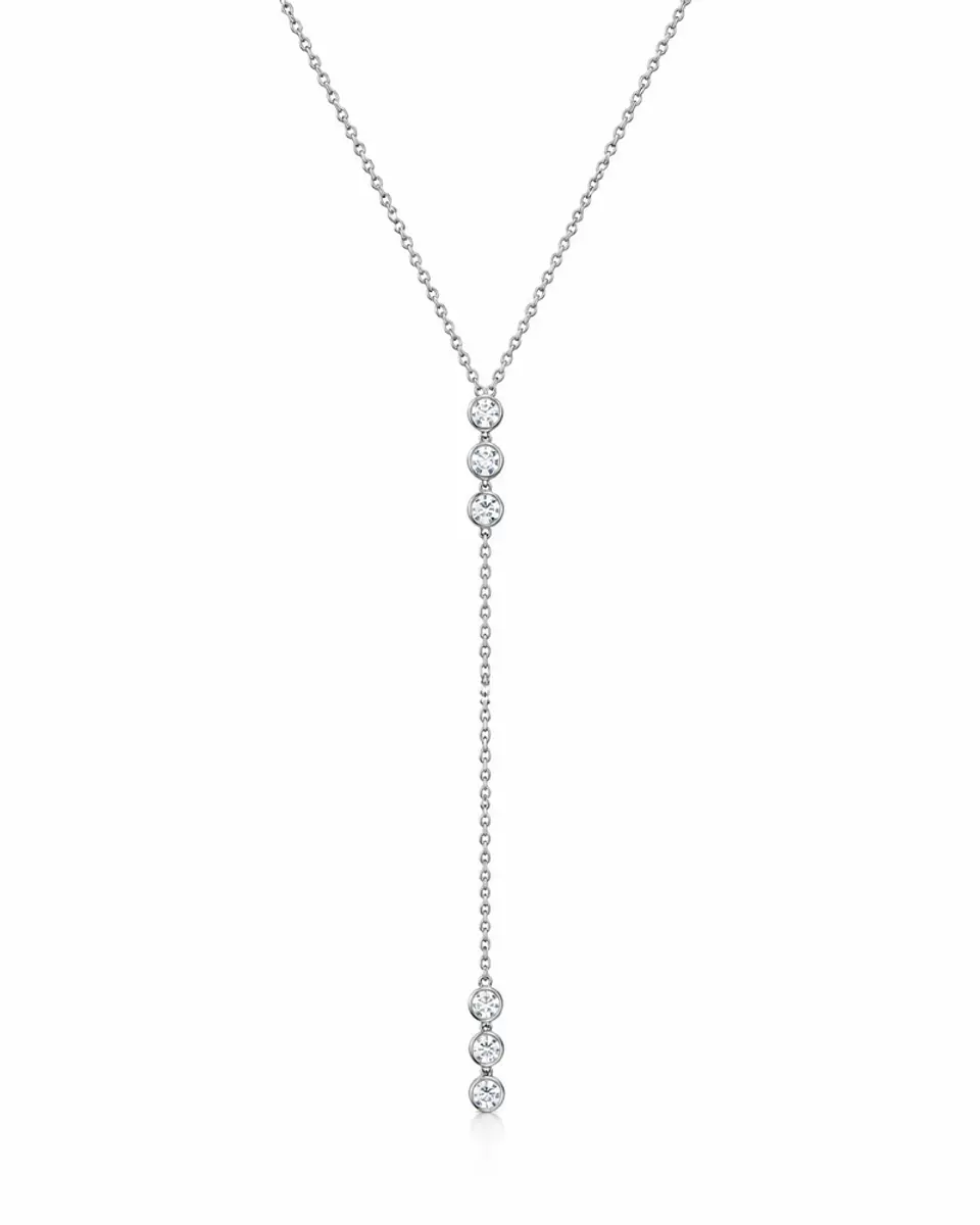 Collar Lariat de Circonitas 2