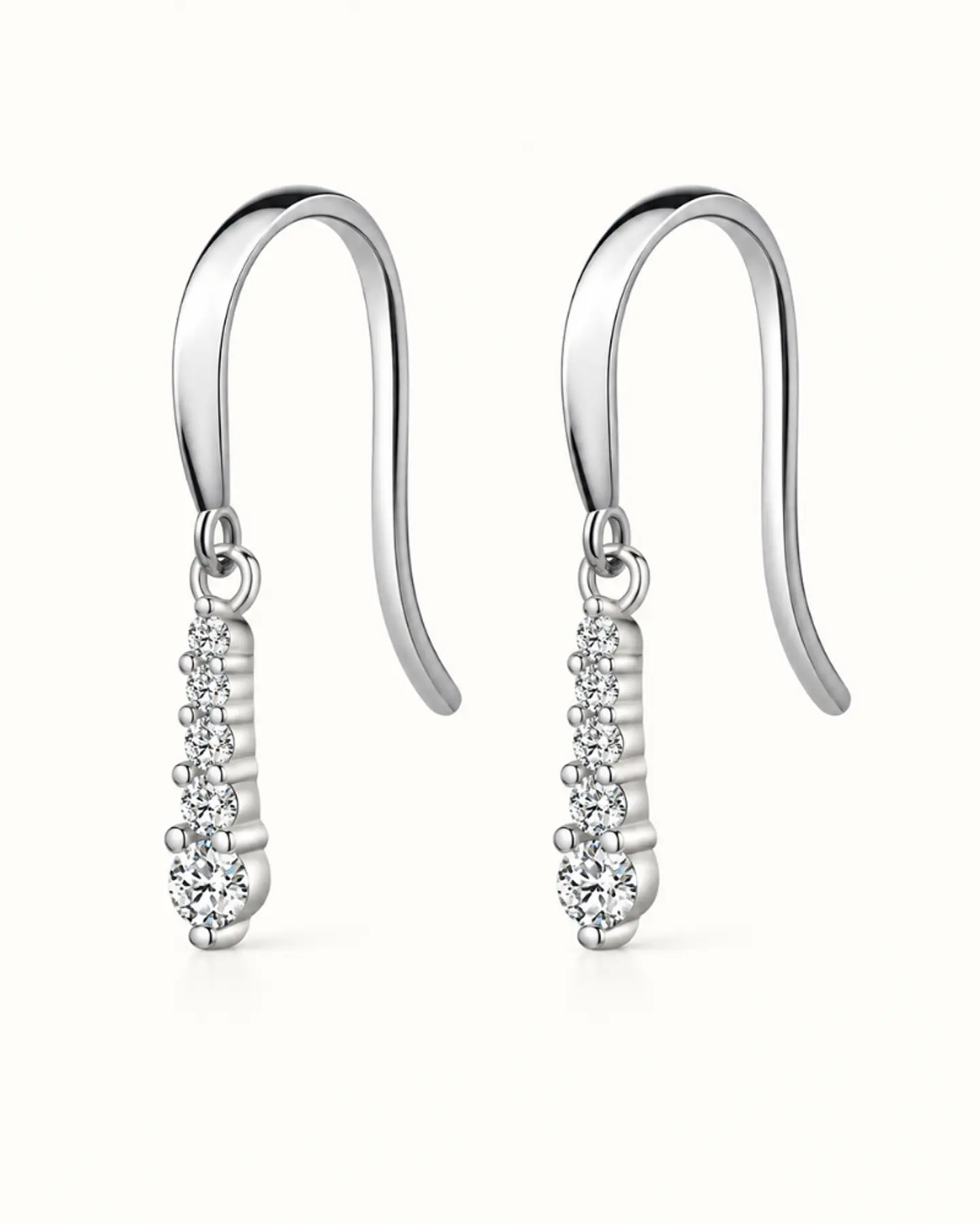 Aretes Lía de Moissanitas 1