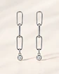 Aretes Eslabón con Moissanita - Miniatura 2
