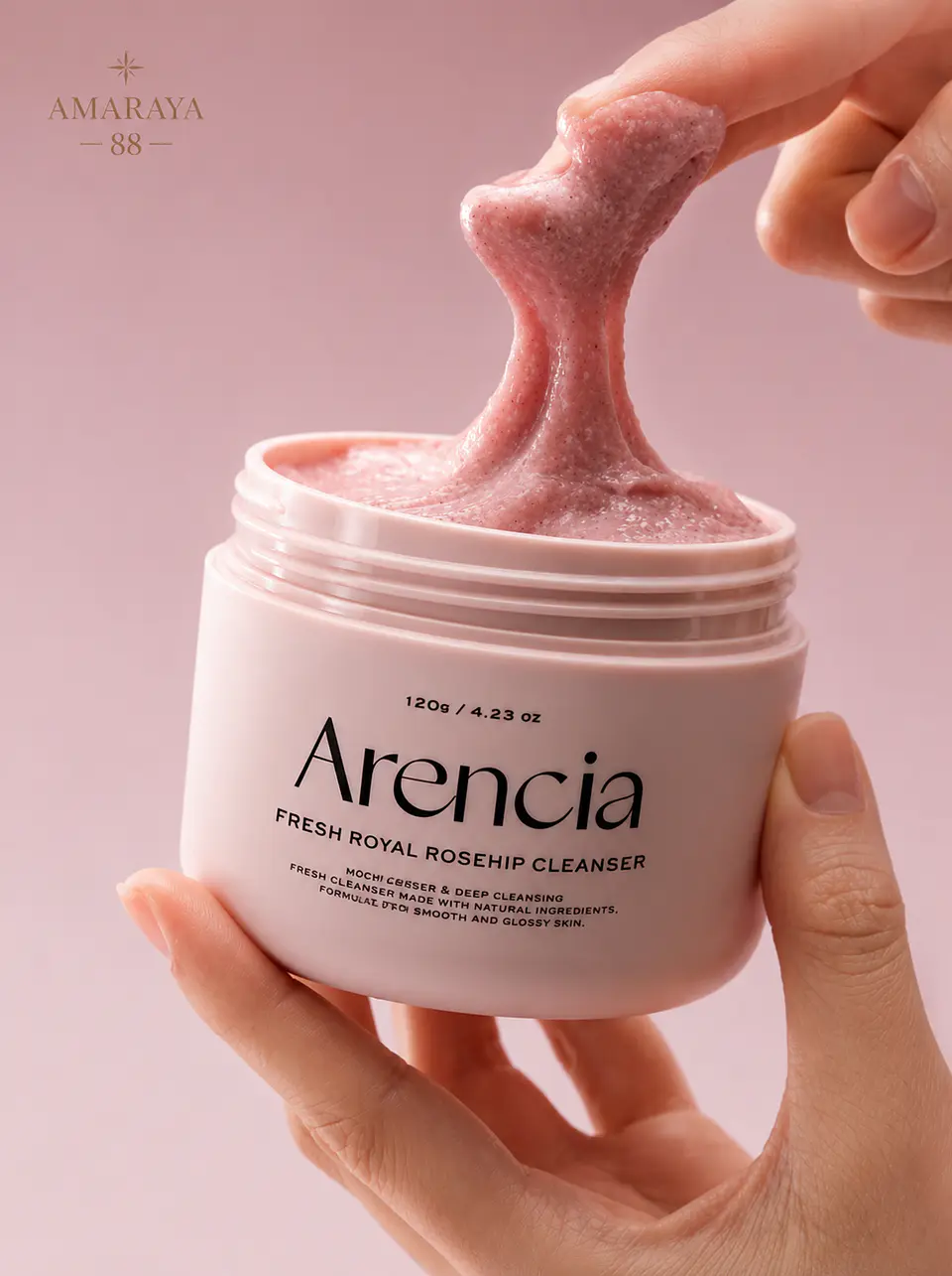 Arencia Fresh Rosehip Rice Mochi Cleanser  3