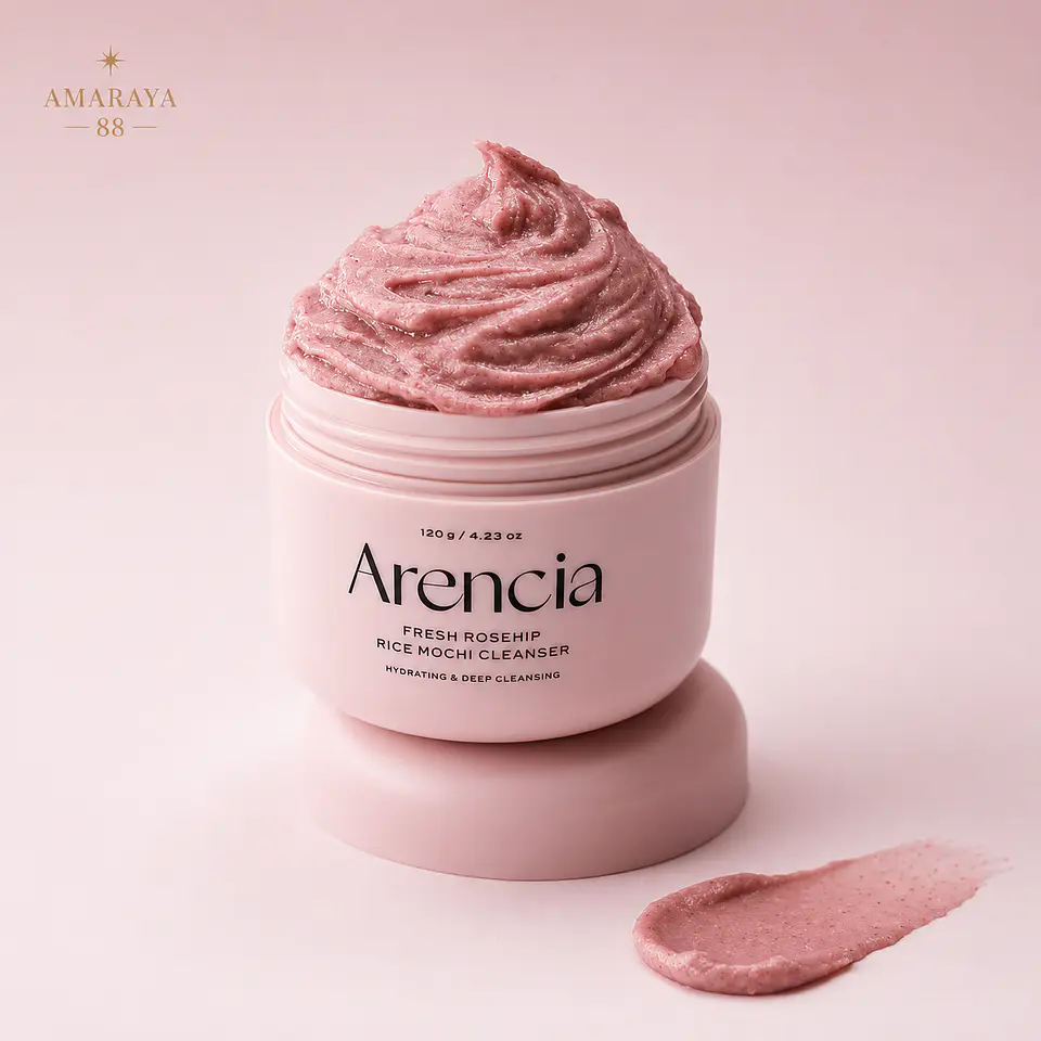 Arencia Fresh Rosehip Rice Mochi Cleanser  2
