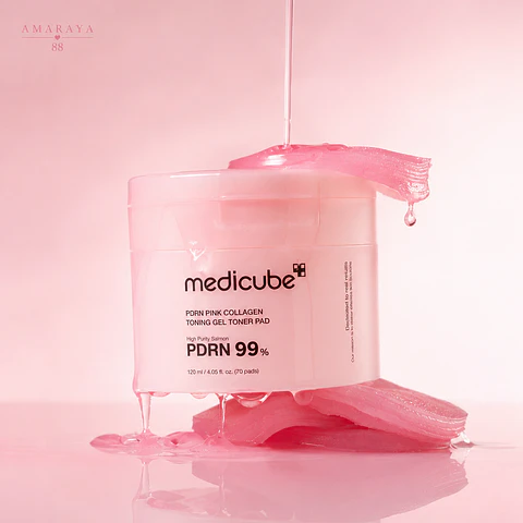 Medicube PDRN Pink Collagen Toning Gel Toner Pad