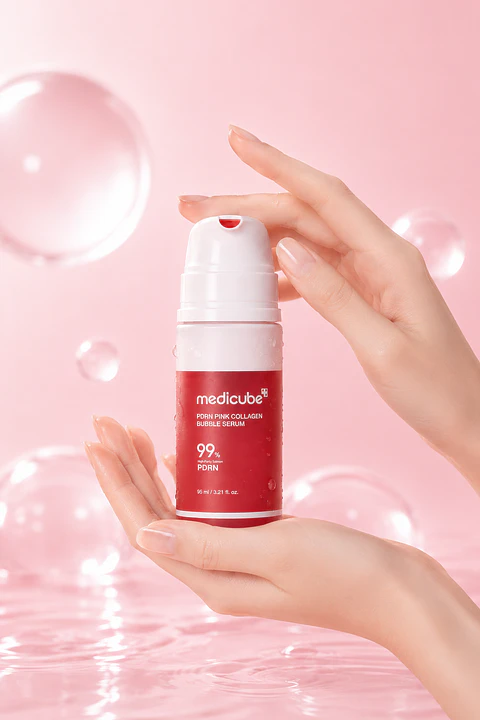 Medicube PDRN Pink Collagen Bubble Serum
