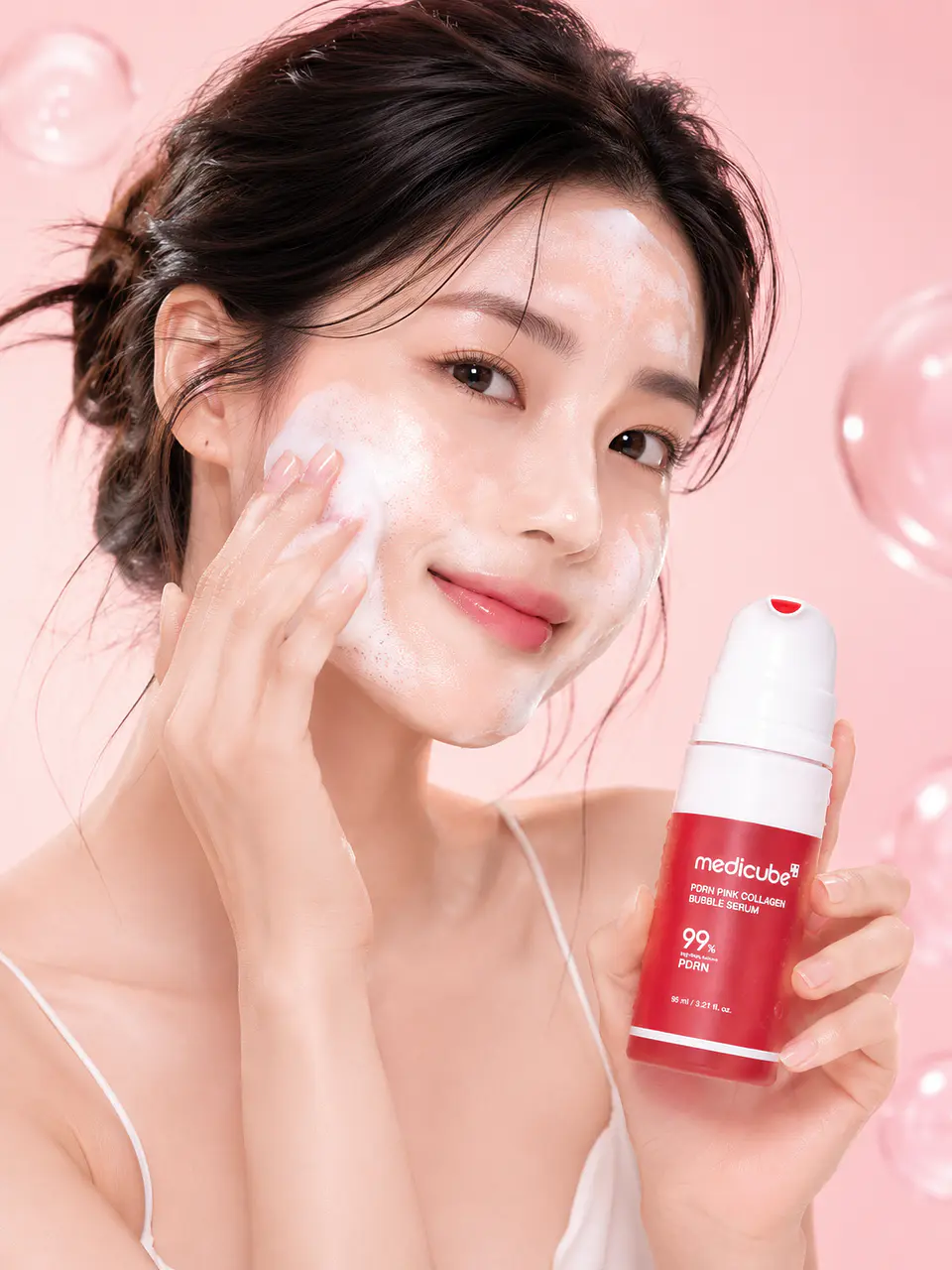 Medicube PDRN Pink Collagen Bubble Serum 2