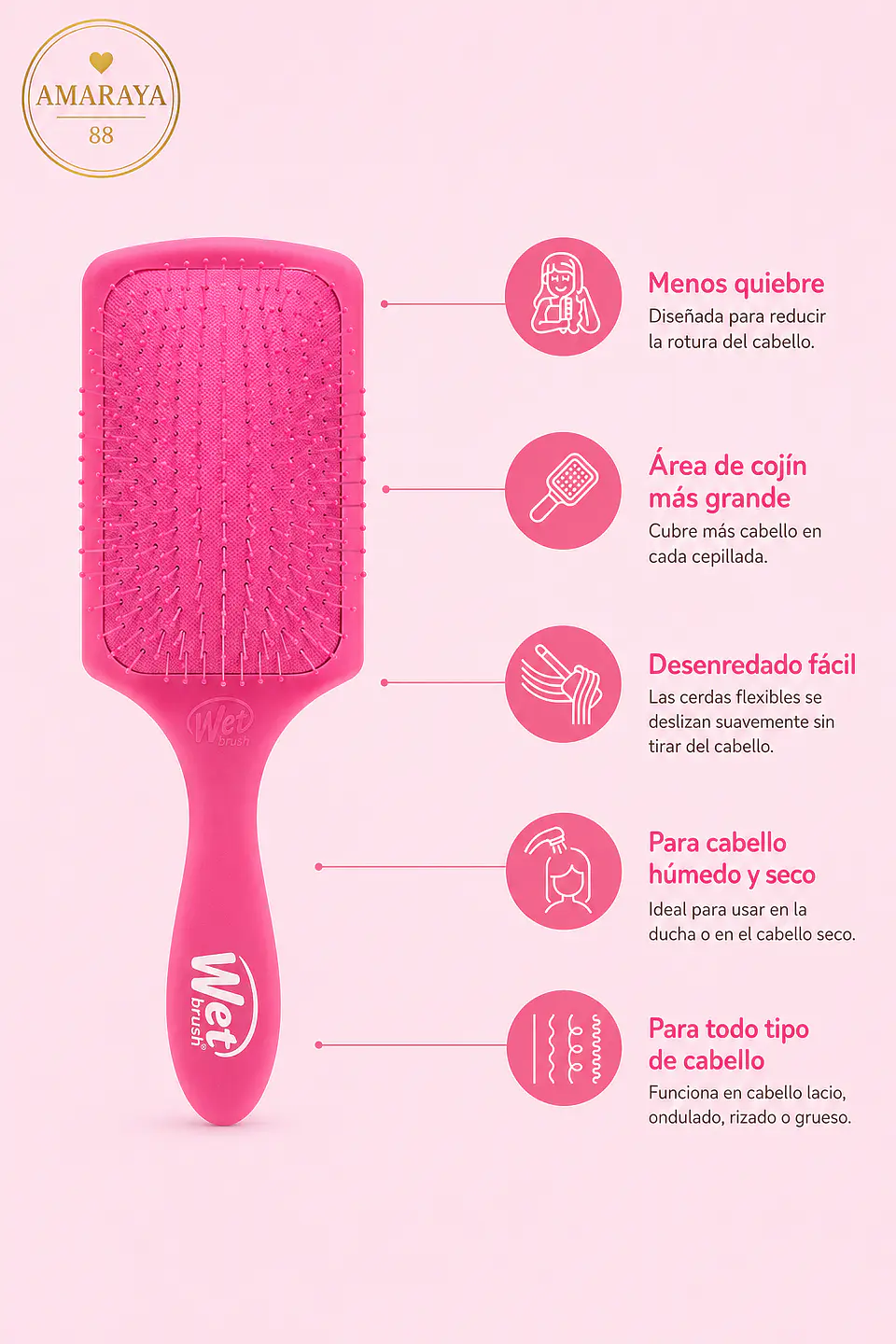 Wet Brush – Paddle Detangle 2