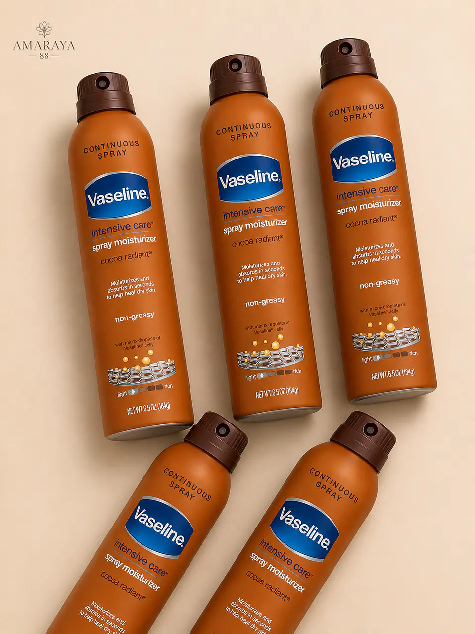 Vaseline Intensive Care Cocoa Radiant Spray Lotion 2