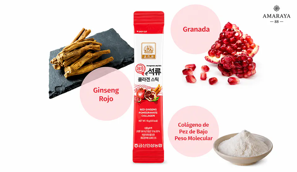 Red Ginseng Pomegranate Collagen Stick 3