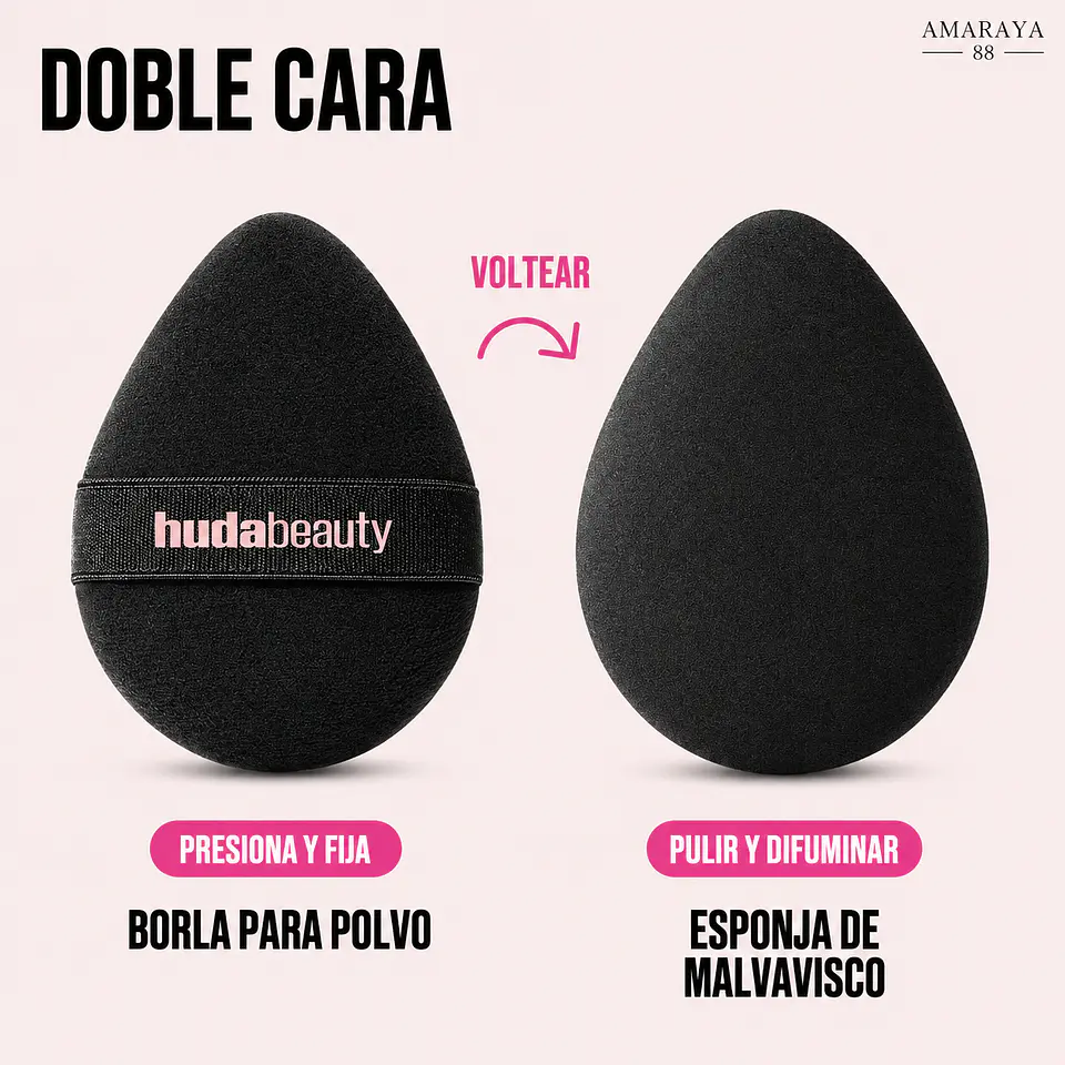 HUDA BEAUTY  Easy Bake Powder Puff Duo  3