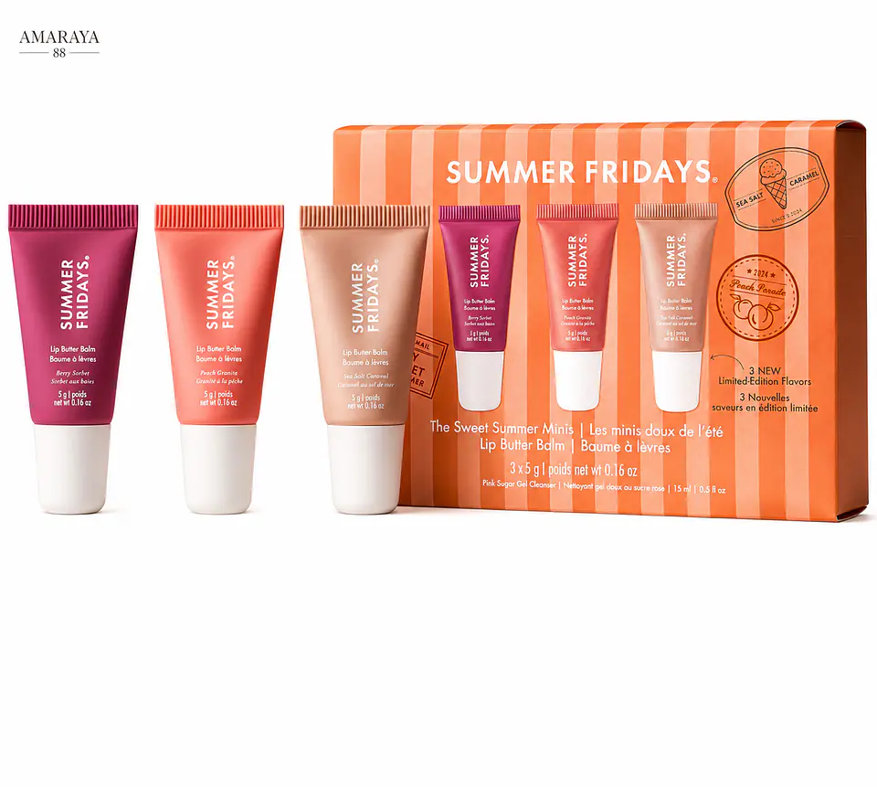 Summer Fridays The Sweet Summer Minis Lip Butter Balm Trio Set 1