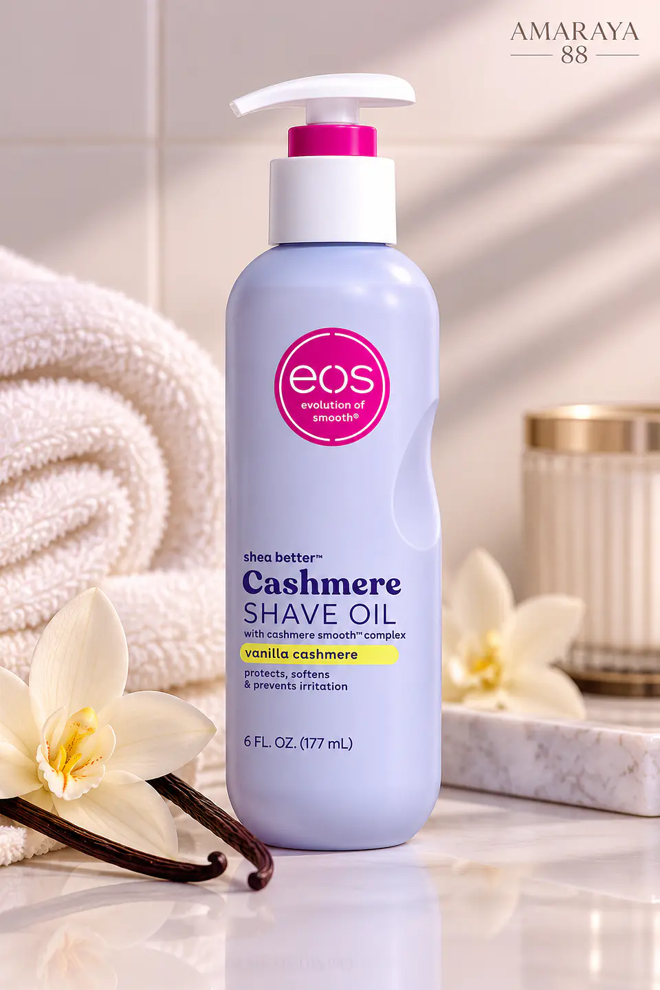 EOS Cashmere Shave Oil Vainilla 1