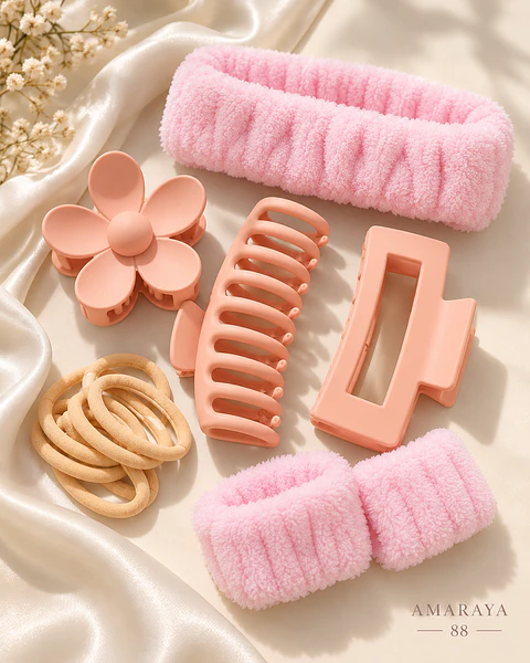 Kit de accesorios para cabello y skincare