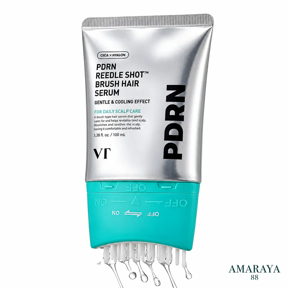 VT PDRN Reedle Shot Brush Hair Serum 3