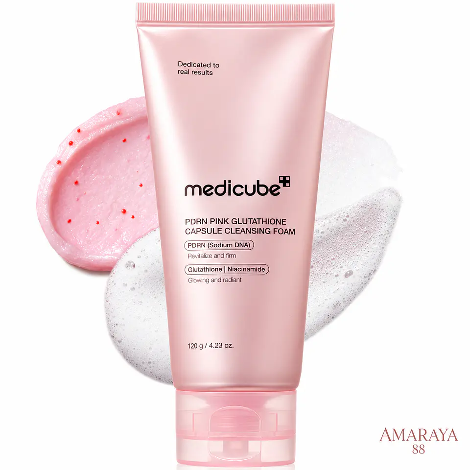 Medicube PDRN Pink Glutathione Capsule Cleansing Foam 1
