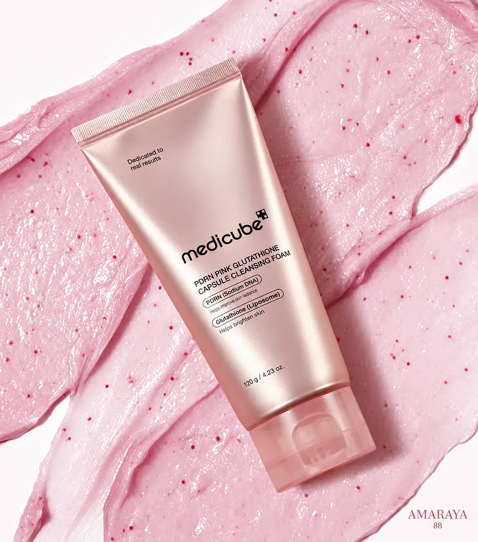 Medicube PDRN Pink Glutathione Capsule Cleansing Foam 3