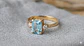 Anillo solitario Baguet - Miniatura 1