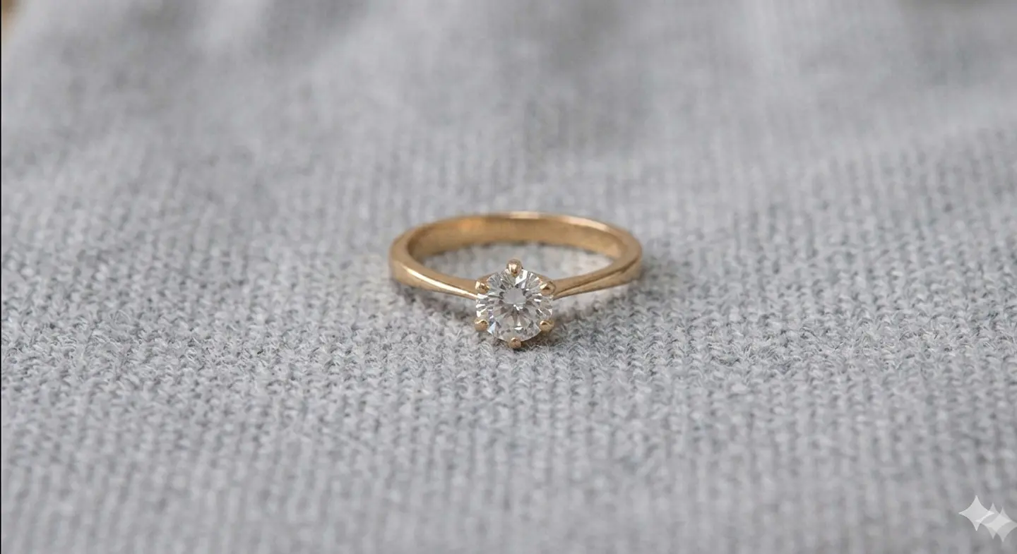 Anillo Solitario Clasico 1