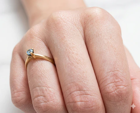 Anillo Solitario Clasico