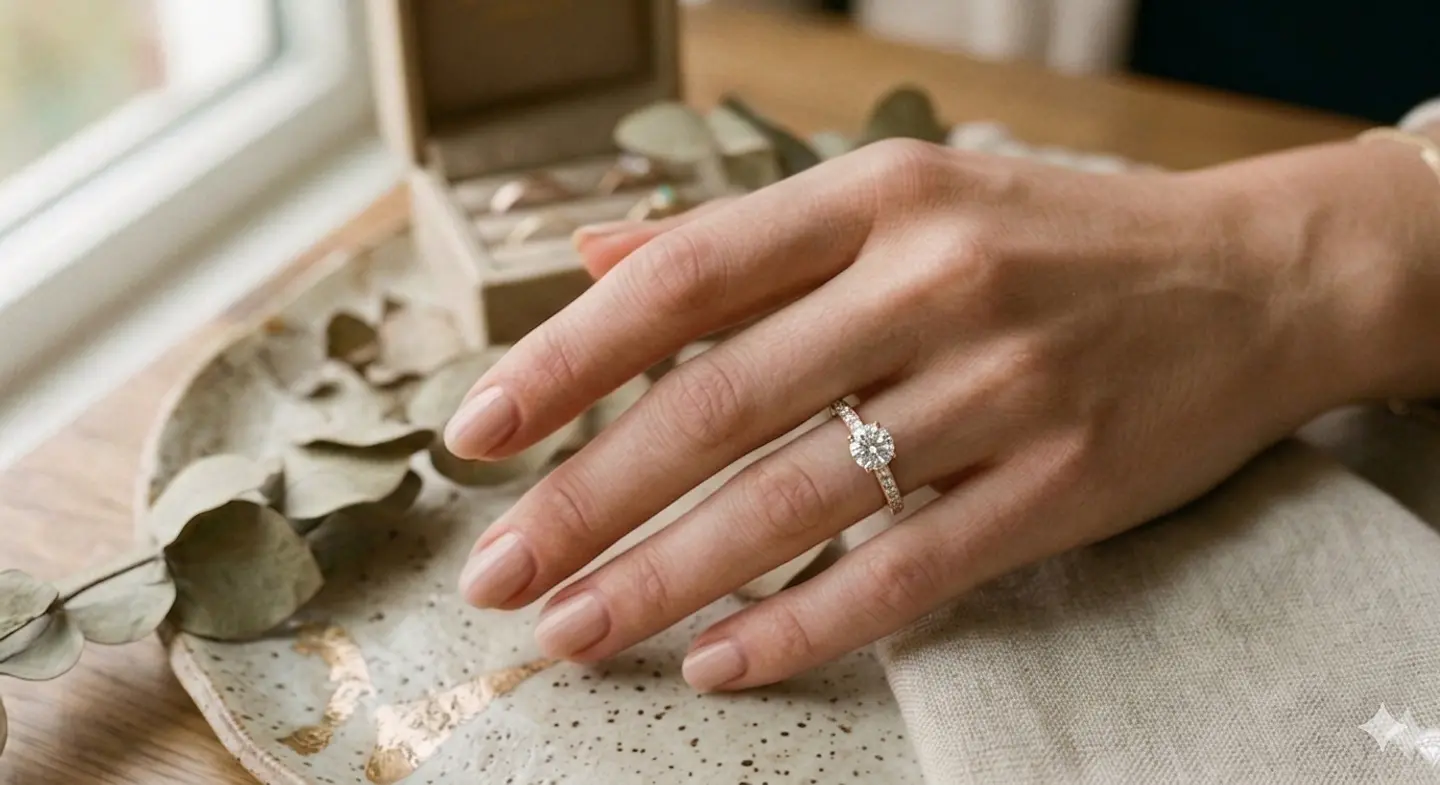 Anillo Solitario Pavé 2