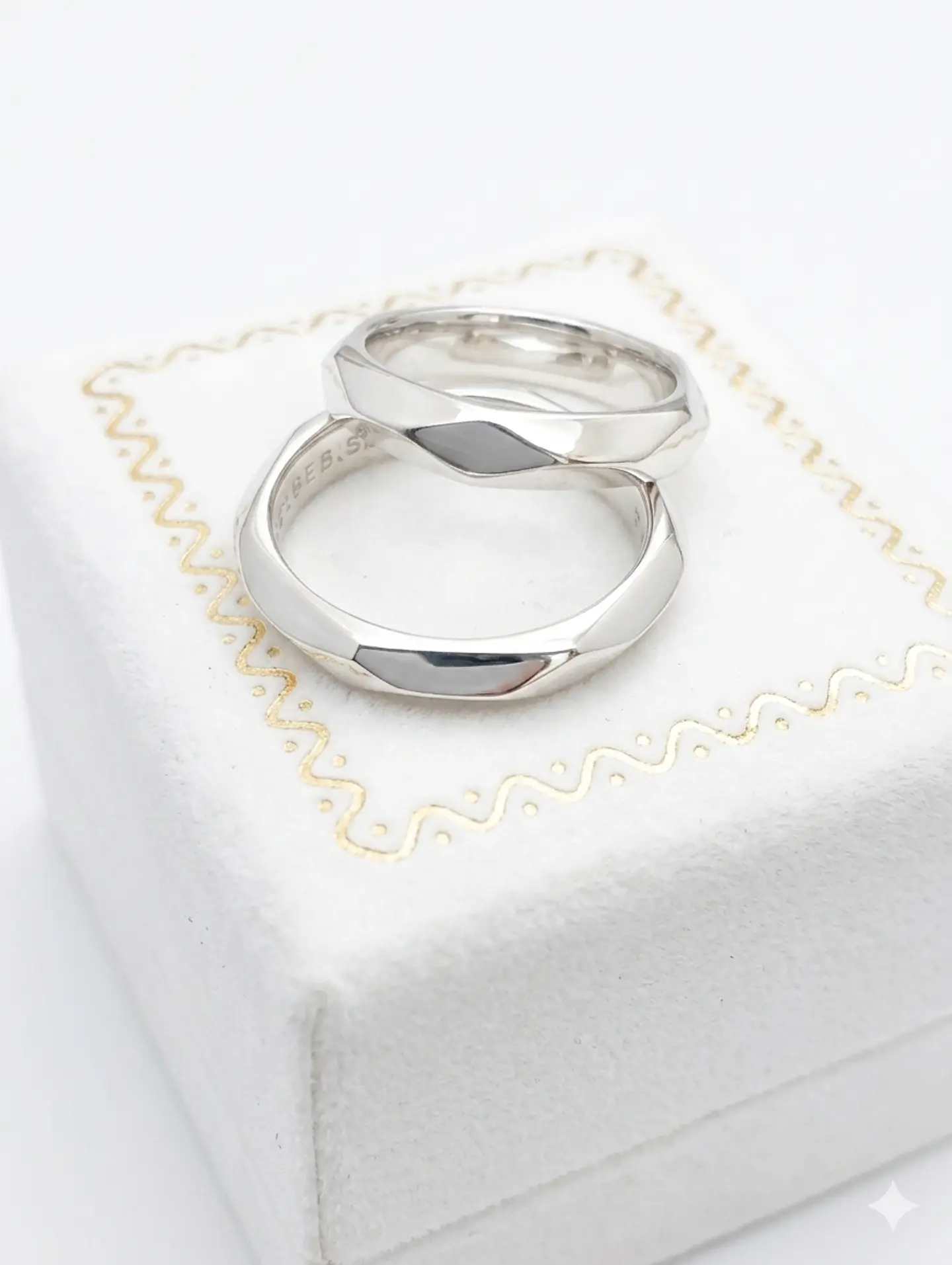 Argollas Hexagonales Plata 2
