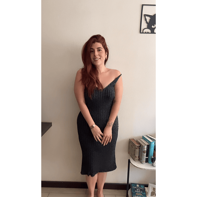 Vestido lanilla Acapulco negro 