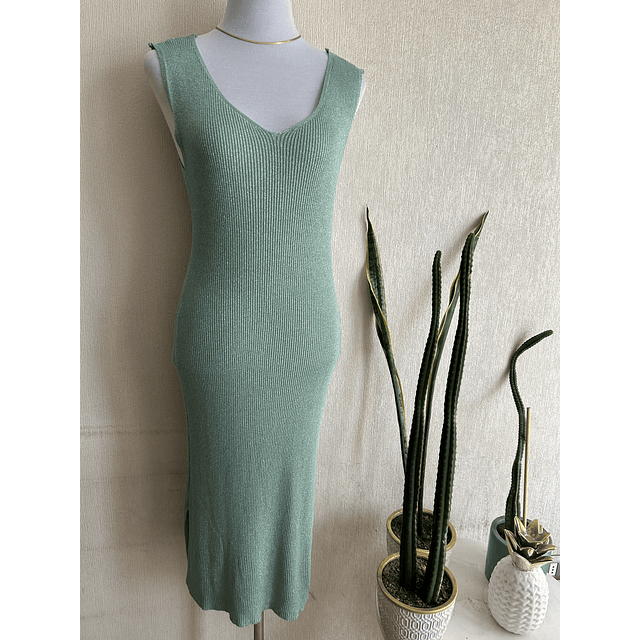 Vestido lanilla Acapulco menta 