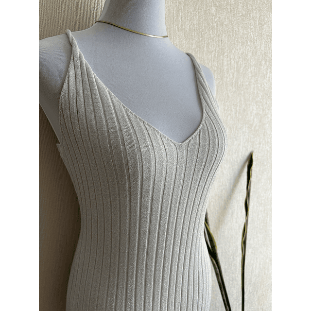 Vestido lanilla Acapulco blanco 