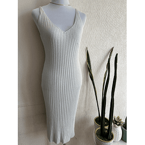 Vestido lanilla Acapulco blanco 