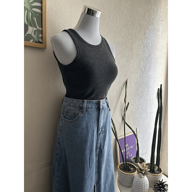 Falda larga jeans Pirita 