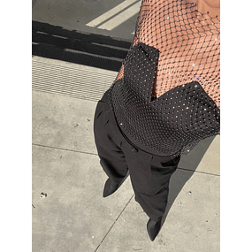 Polera Malla brillos 