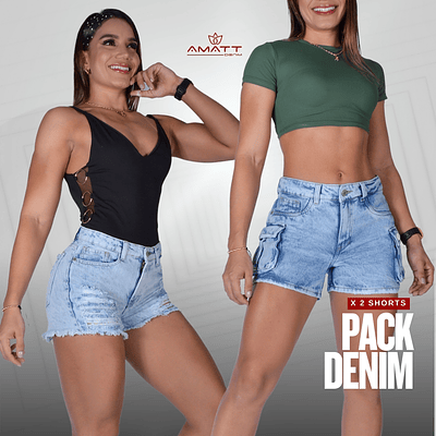 PACK DENIM X 2 SHORTS