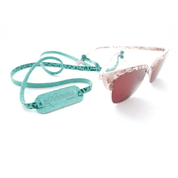 Strap de cuero para lentes color Menta