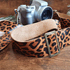 Strap de cuero para cámara fotográfica color  Leopardo