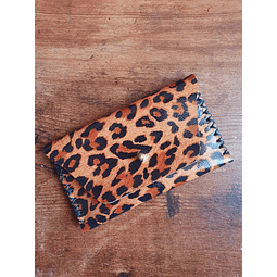 Monedero color Leopardo Habano
