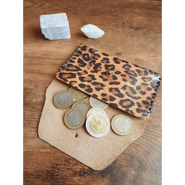 Monedero color Leopardo Habano