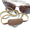 Strap para lentes cuero color Caramelo