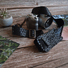 Correa de cuero para cámara fotográfica color Leopardo Negro
