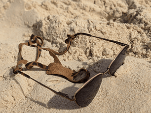 Strap de cuero para lentes color Leopardo Taupe