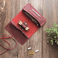 Tabaquera de cuero color Cereza - Miniatura 6