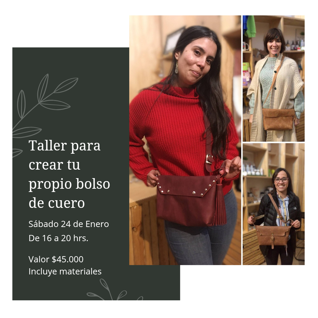 Taller para fabricar y diseñar tu propio bolso de cuero 1