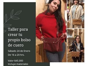 Taller para fabricar y diseñar tu propio bolso de cuero
