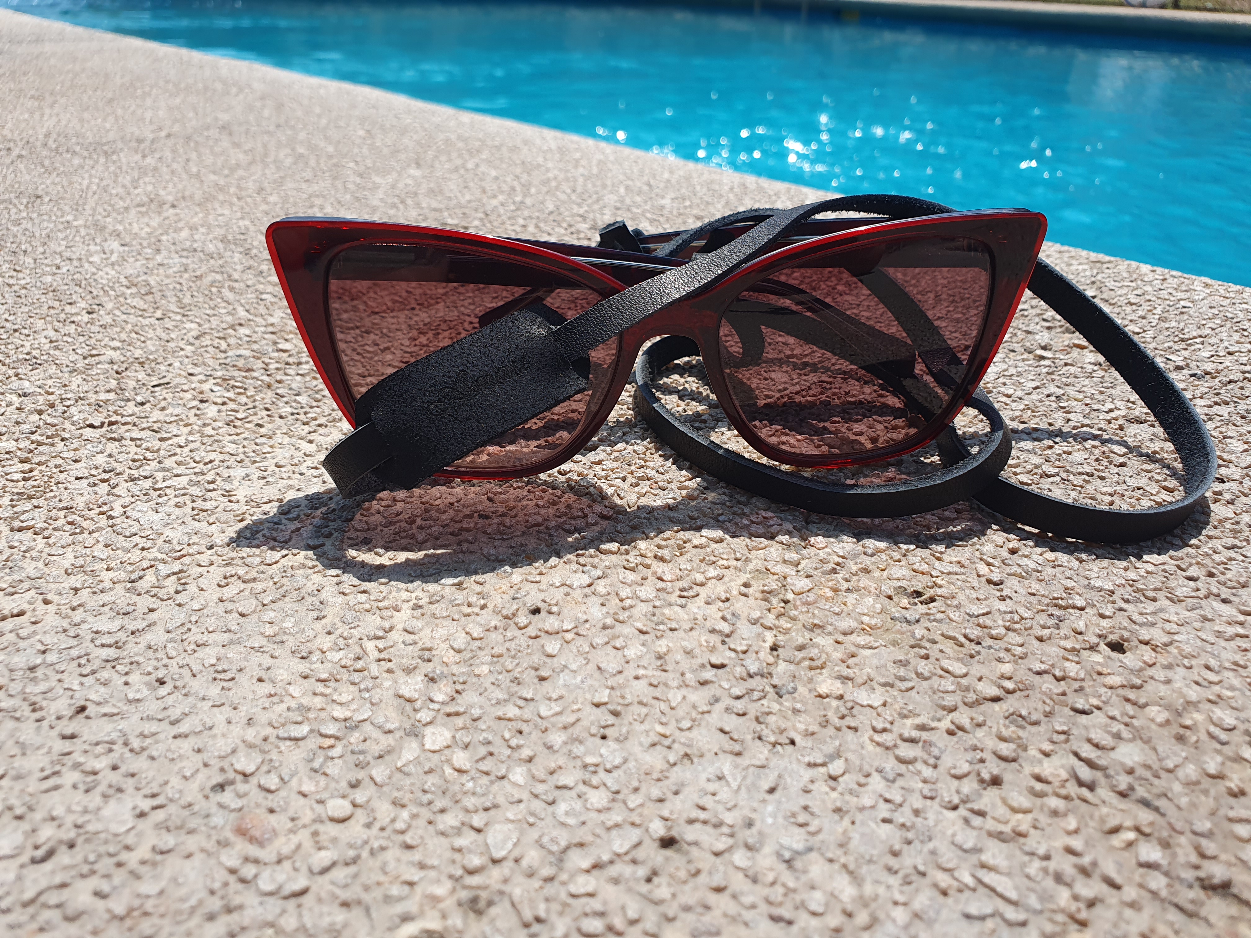 Strap de cuero para lentes color Negro 1