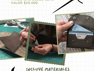 Taller para fabricar tu propio tarjetero 