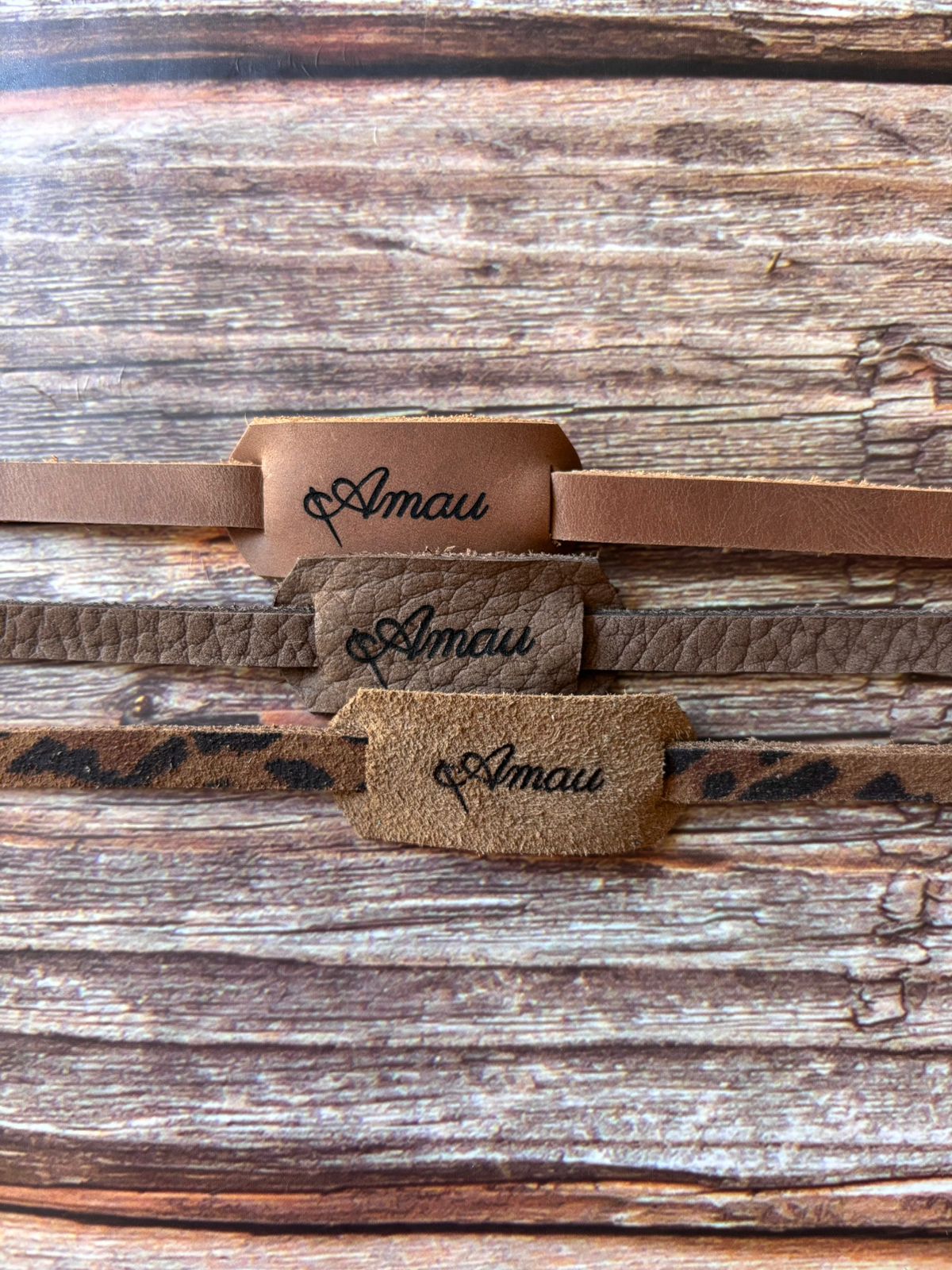 20% DCTO/Pack 3 straps de cuero para lentes 5