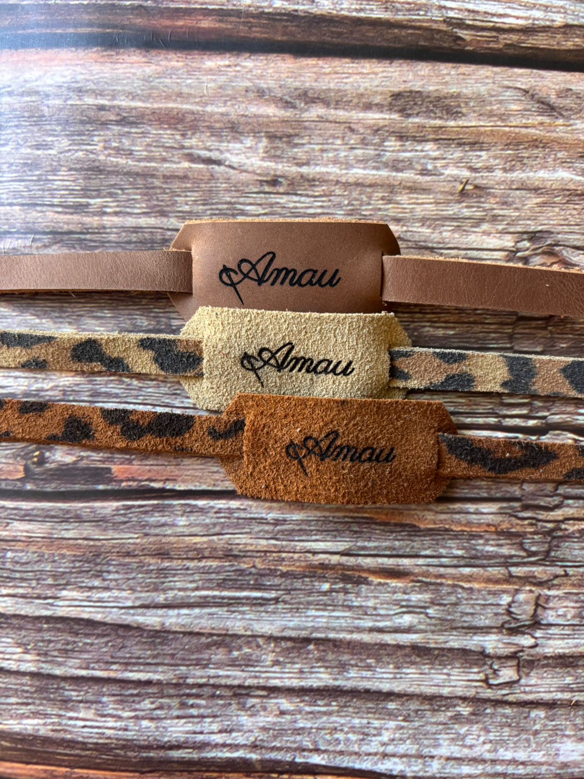 20% DCTO/Pack 3 straps de cuero para lentes 7